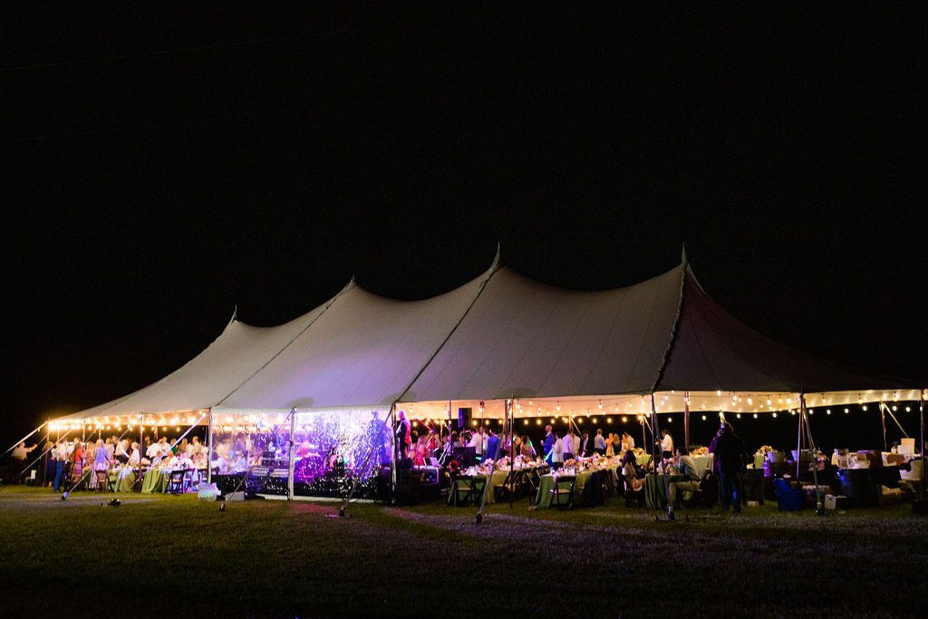 The Hamet wedding reception in San Antonio Hill country tent