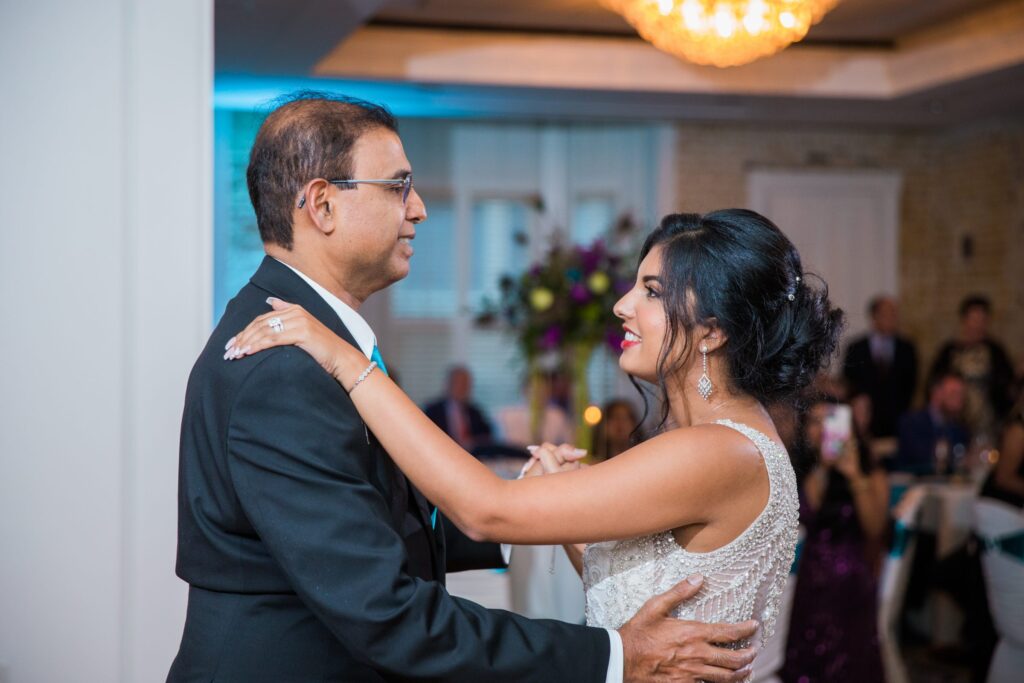 Sonali's wedding father and daughter dance at Hotel Valencia