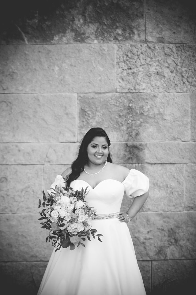Maddie's bridal at The Briscoe in San Antonio on the limestone