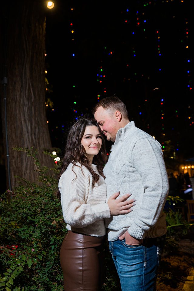 Ashlyn engagement in San Antonio on the riverwalk under the tree