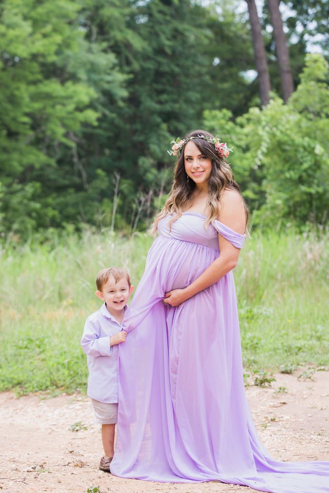 Yoli maternity session at Cibolo Natural Area with Ollie