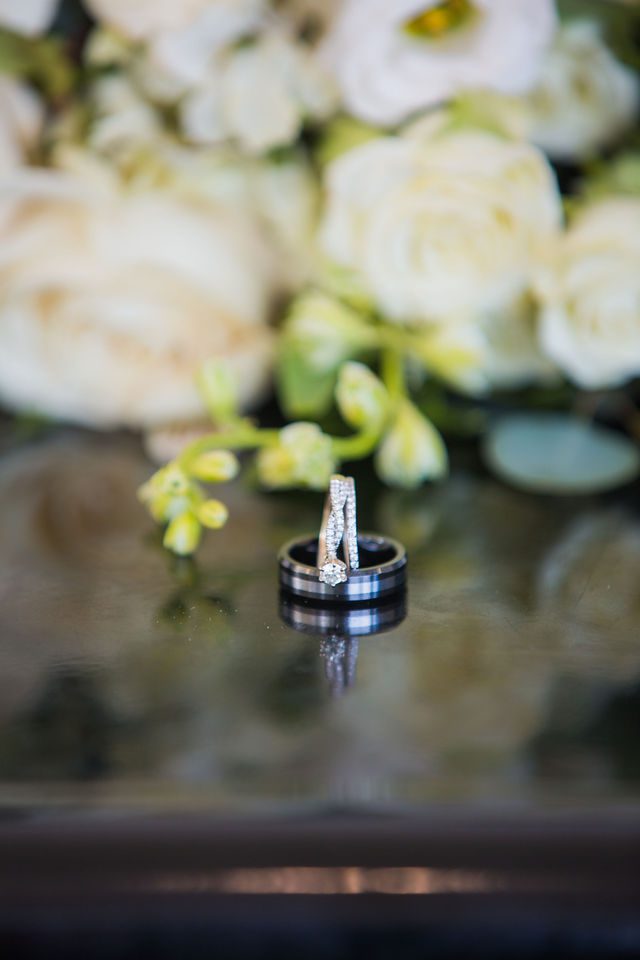 Nadine's wedding at Kendall Point in San Antonio reception rings