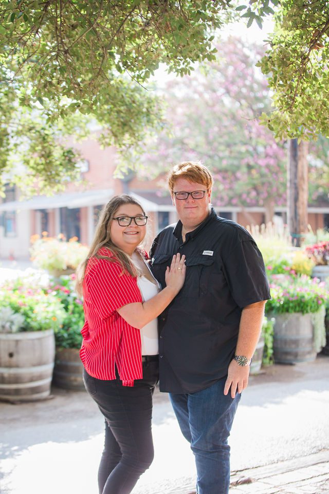Ryanne engagement at Gruene Hall in New Braunfels portrait in the flowers