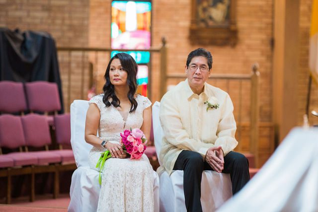 May's wedding ceremony in San Antonio OLPH